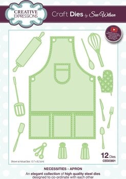 Scrapbooking CREATIVE EXPRESSIONS Cutting And Embossing Metal Stencils Set de șabloane de tăiat 12 buc. - 1