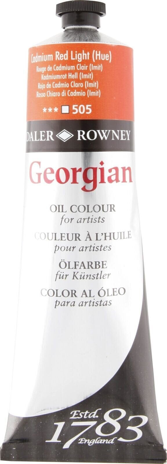 Peinture à l'huile Daler Rowney Oil Paints Peinture à l'huile Cadmium Red Light Hue 75 ml 1 pc