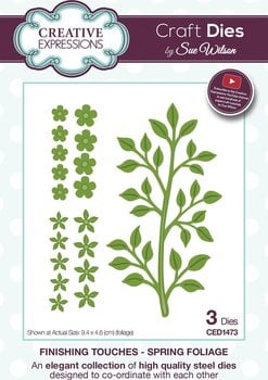 Scrapbooking CREATIVE EXPRESSIONS Cutting And Embossing Metal Stencils Set predložaka za rezanje 3 kom - 1