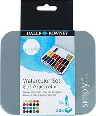 Culoare acuarelă Daler Rowney Watercolor Set de vopsele acuarela Mix 20 buc.