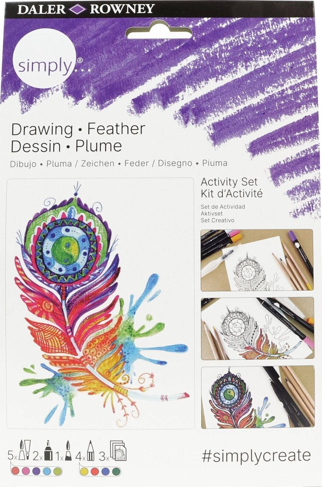 Grafit ceruza Daler Rowney Sketching Start Set Művész ceruza készlet 15 db