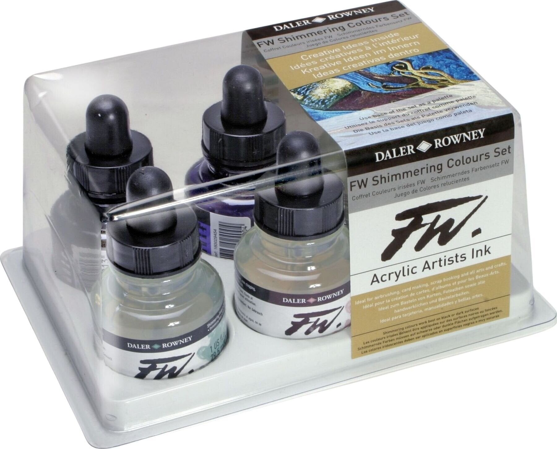 Cerneală Daler Rowney Acrylic Inks Set de cerneluri acrilice 6 x 29.5 ml 1 buc.