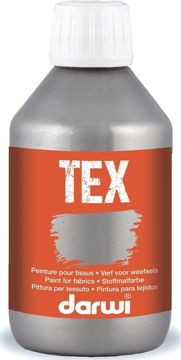 Fabric paint Darwi Tex Fabric Paint Silver 250 ml 1 pc