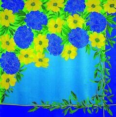 Alat HDupont Silk Scarf Camellias And Peonies 90 x 90 cm