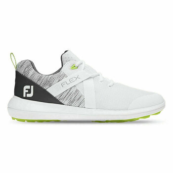 Мъжки голф обувки Footjoy Flex бял-Cив 40 - 1