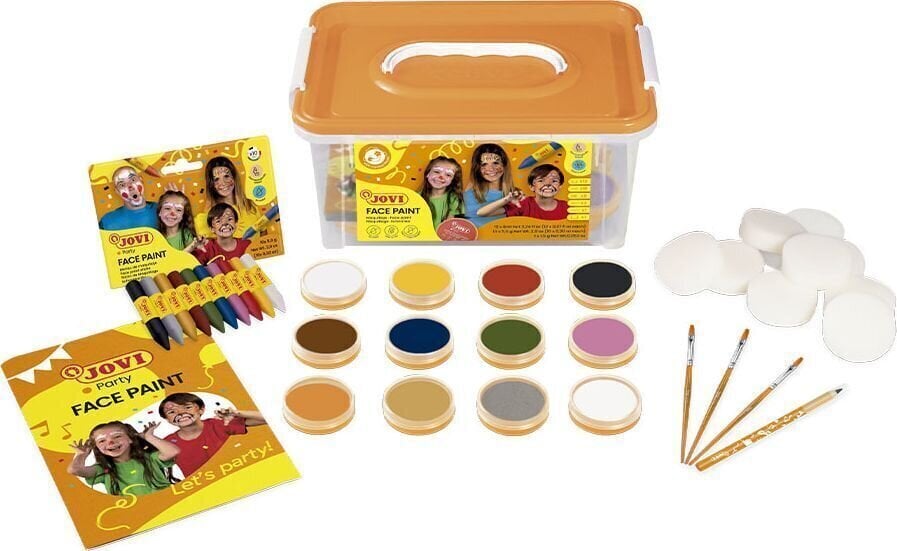 Gesichtsfarbe Jovi Face Paint Gesichtsbemalungsset Mix 8 x 12 ml 25 Stück