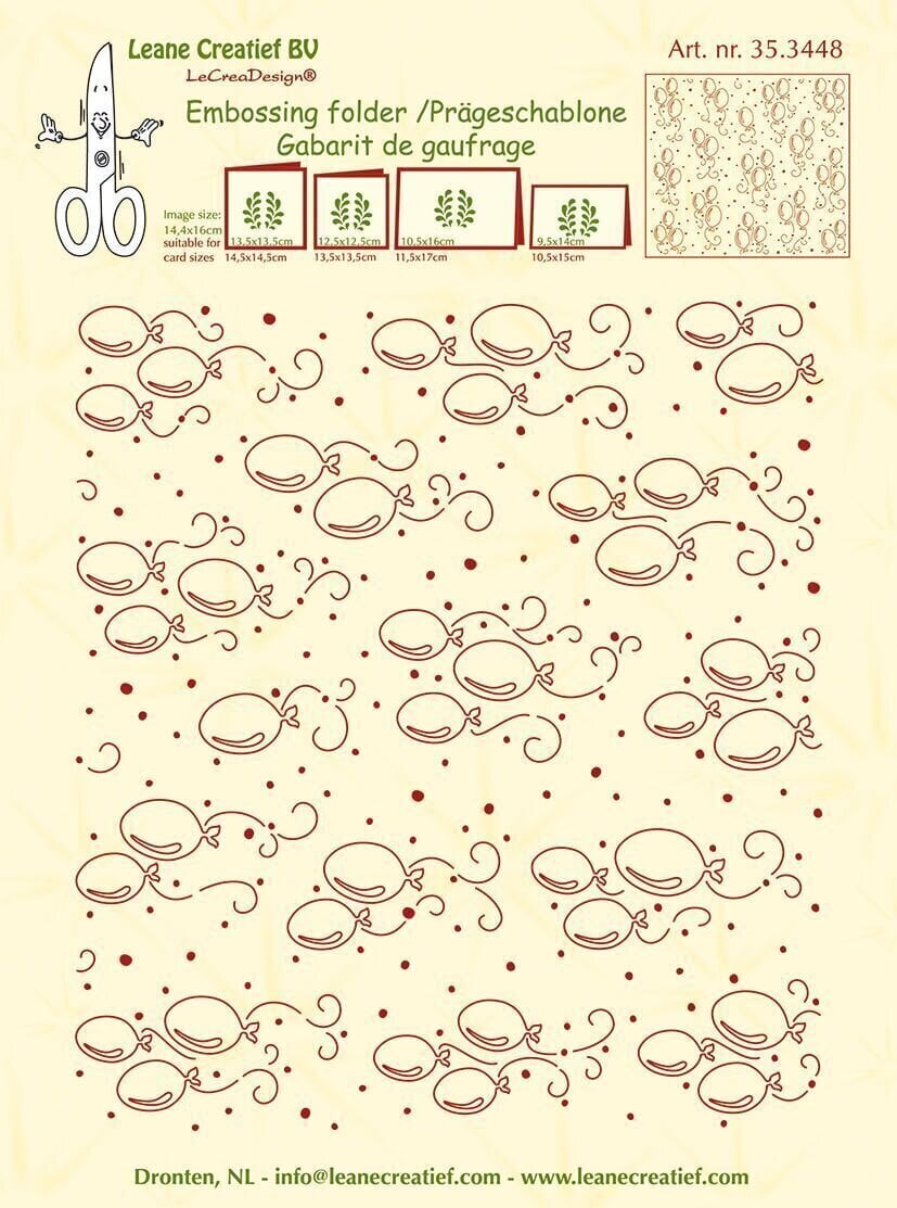 Scrapbooking Leane Creatief Embossing Folder Džep za utiskivanje 1 kom