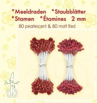 Scrapbooking Leane Creatief Flower Pistil Prašnici Red - 1