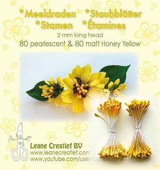 Scrapbooking Leane Creatief Flower Pistil Kuokeliai Honey Yellow - 1