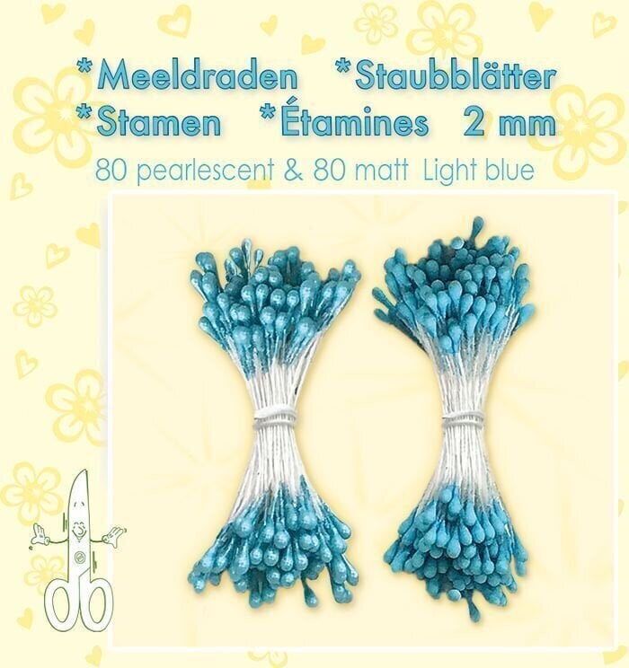 Scrapbooking Leane Creatief Flower Pistil Prašnici Light Blue