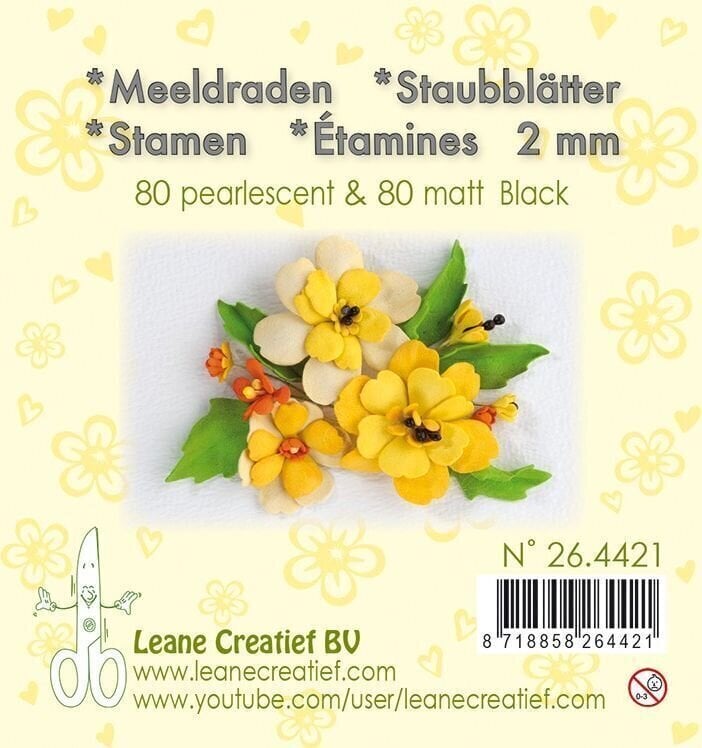 Scrapbooking Leane Creatief Flower Pistil Étamines Black