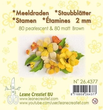 Scrapbooking Leane Creatief Flower Pistil Prašnici Brown - 1