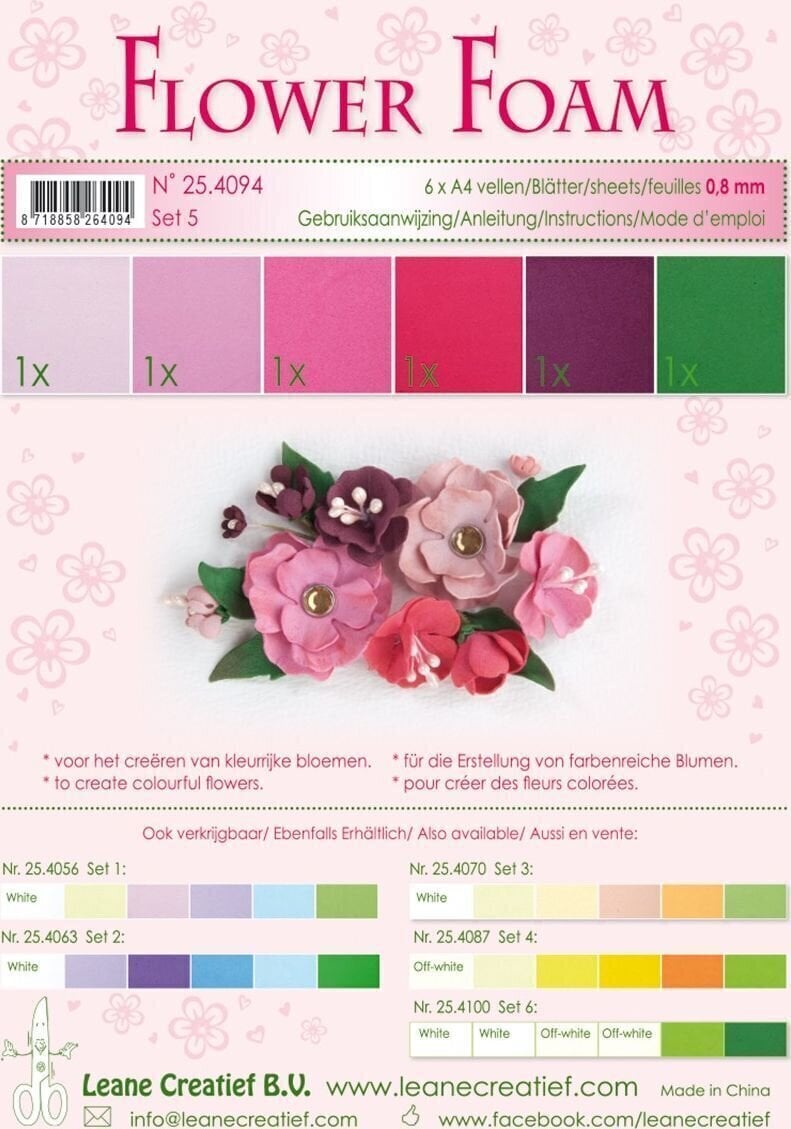 Scrapbooking Leane Creatief Foam Materijali 6 kom