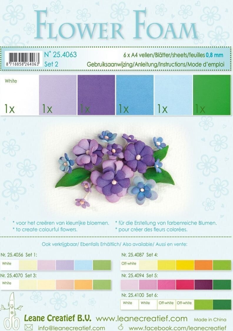 Scrapbooking Leane Creatief Foam Materijali 6 kom