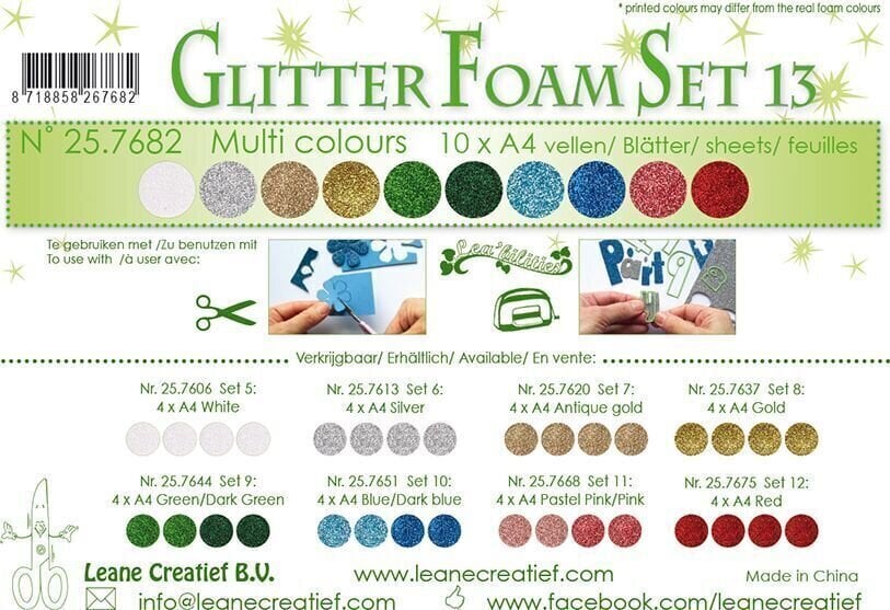 Scrapbooking Leane Creatief Foam Fișe de materiale 10 Bucăți