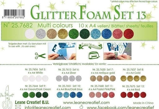 Scrapbooking Leane Creatief Foam Fișe de materiale 10 Bucăți - 1