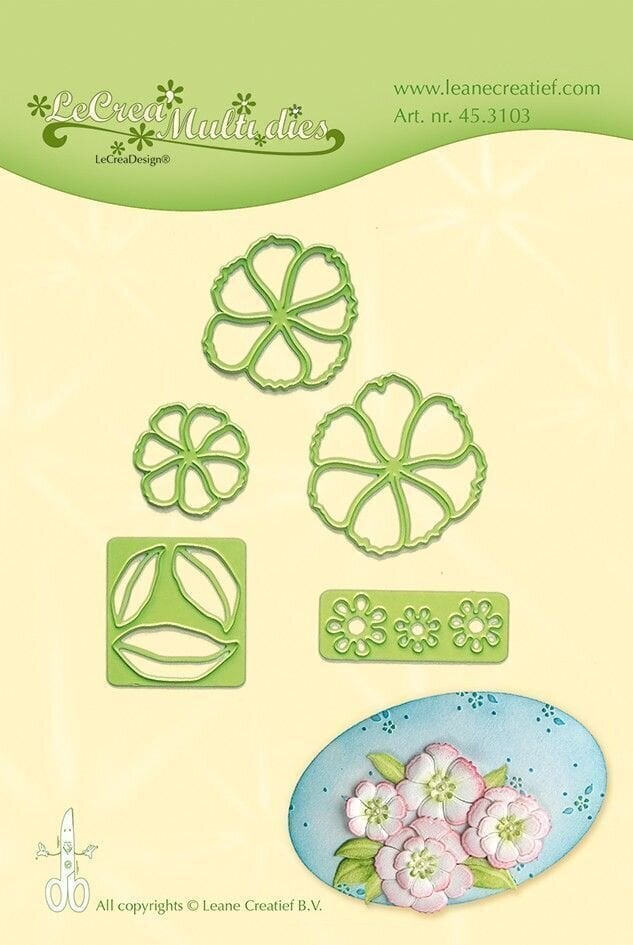 Scrapbooking Leane Creatief Stencils Set de șabloane de tăiat 9 Bucăți