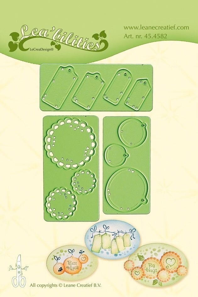 Scrapbooking Leane Creatief Stencils Set de șabloane de tăiat 10 Bucăți