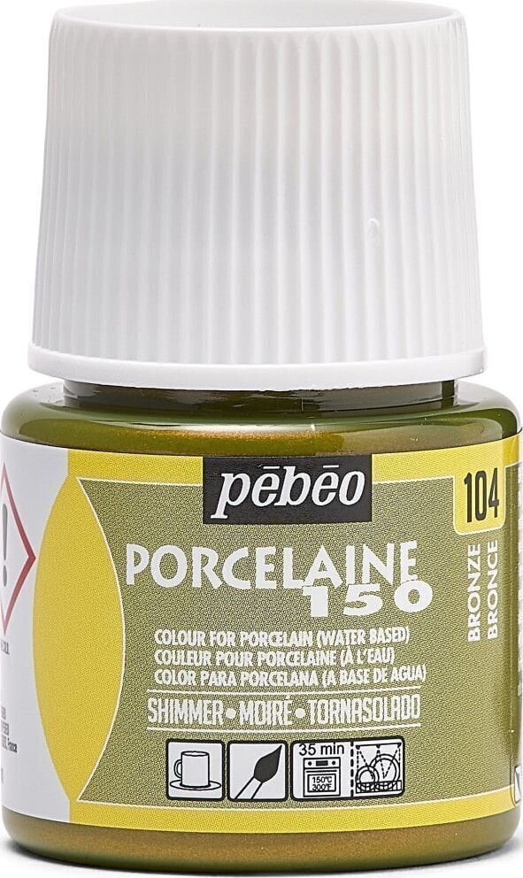 Posliinimaali Pébéo Porcelain Paint Porcelain Paint Bronze 45 ml 1 kpl