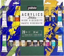 Culoare acrilică Pébéo Acrylic Paint Set de vopsele acrilice 20 x 20 ml 20 buc.