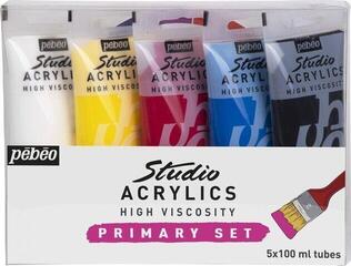 Akrilna barva Pébéo Acrylic Paint Set akrilnih barv 5 x 100 ml 5 Kosov