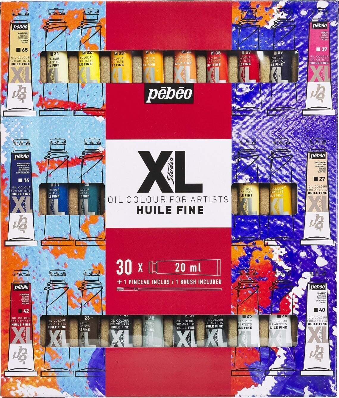 Culoare ulei Pébéo Oil Paint Vopsea cu ulei Mix 30 x 20 ml 30 buc