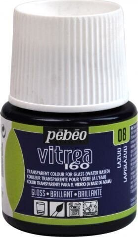 Barva za steklo Pébéo Vitrea Barva za steklo Lazuli 45 ml 1 kos