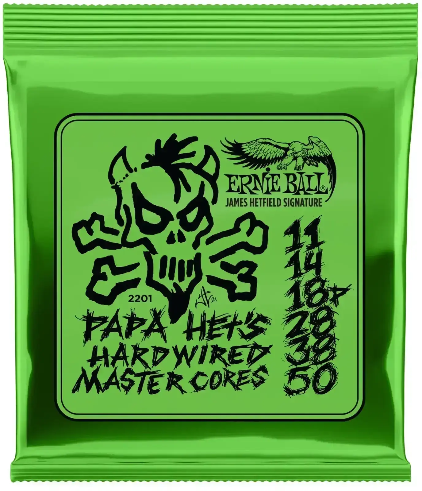 Strenge til E-guitar Ernie Ball 2201 Papa Hets James Hetfield Signature Strenge til E-guitar