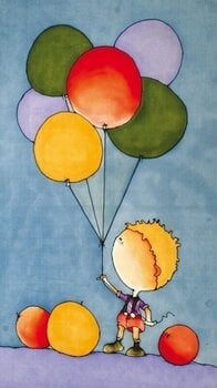 Alat HDupont Silk Scarf Boy With Balloons 60 x 40 cm - 1