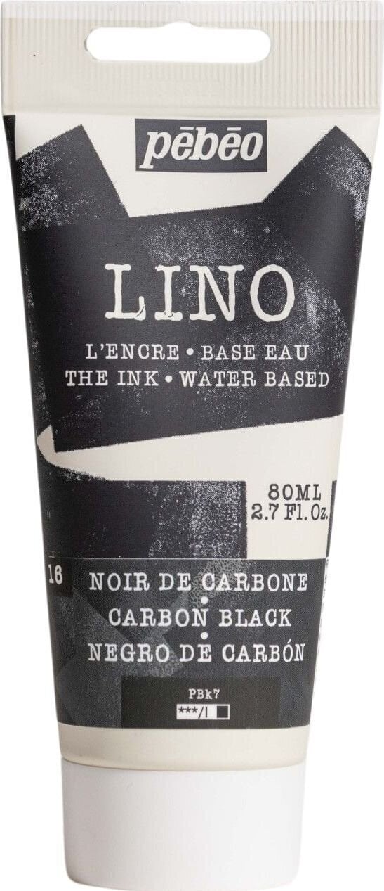 Culoare pentru linogravură Pébéo Lino Paint Culoare pentru linogravură Negru carbon 80 ml