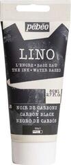 Culoare pentru linogravură Pébéo Lino Paint Culoare pentru linogravură Negru carbon 80 ml
