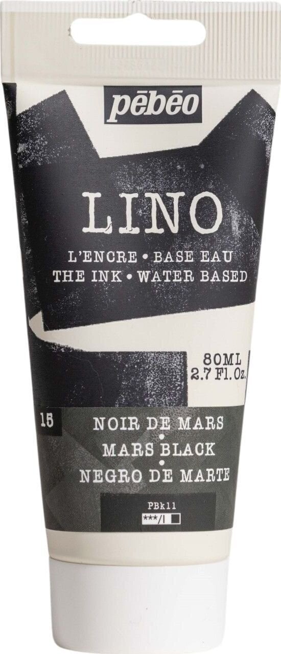 Culoare pentru linogravură Pébéo Lino Paint Culoare pentru linogravură Mars Black 80 ml
