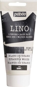 Culoare pentru linogravură Pébéo Lino Paint Culoare pentru linogravură Alb Titanium 80 ml - 1