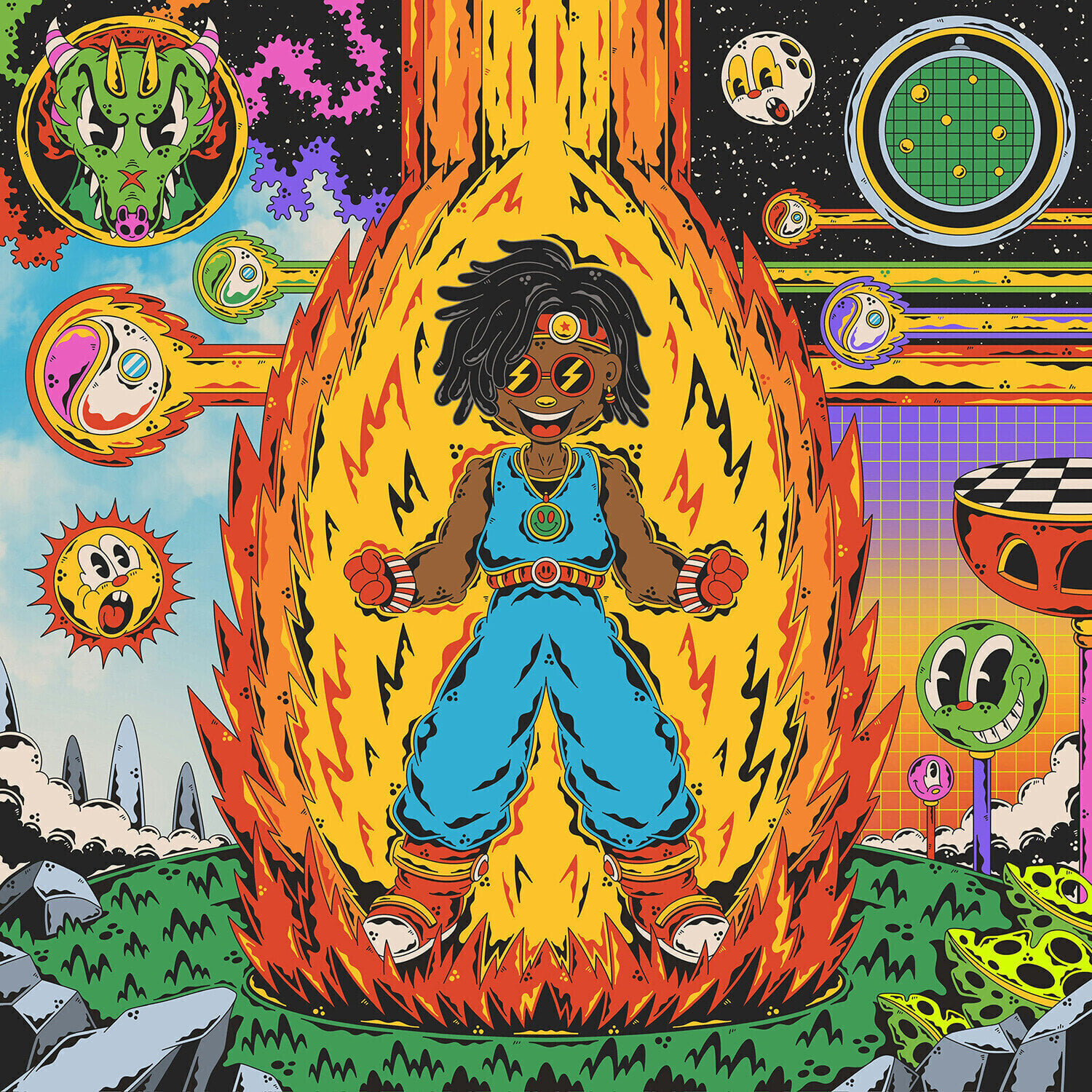 Vinyl Record Tha God Fahim - Dump Goat 3 (Electric Pink Smoke Coloured) (LP)