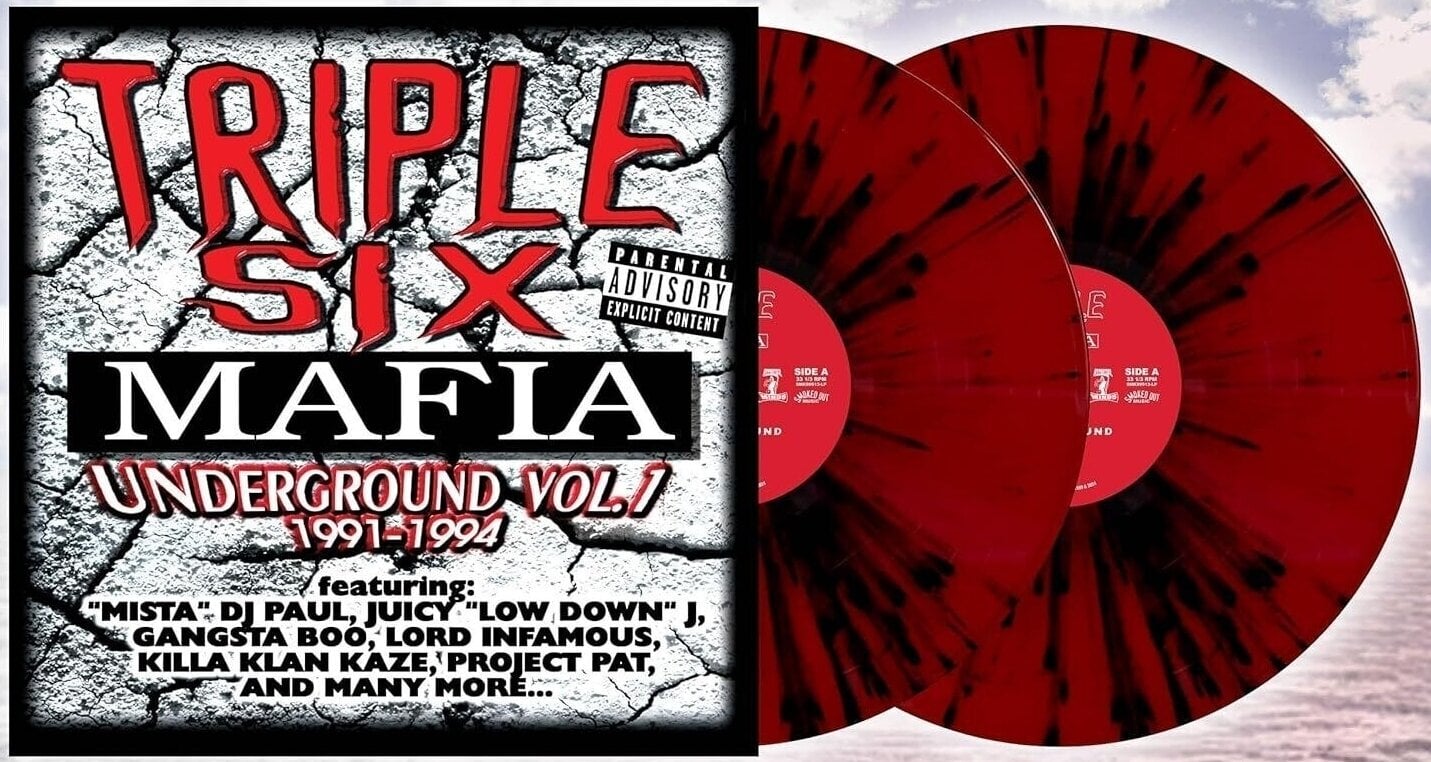 Disque vinyle Three 6 Mafia - Underground. Vol. 1: 1991-1994 (Red/Black Splash Coloured) (2 LP)