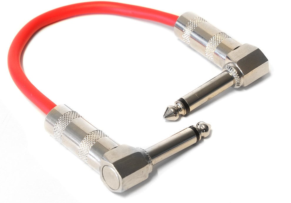 Propojovací kabel, Patch kabel Lewitz TGC-305 Červená 15 cm Lomený - Lomený