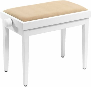 Dřevěné nebo klasické klavírní židle
 Pianonova SG 801 Bílá - 1