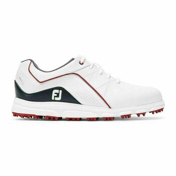 Pantofi de golf pentru copii Footjoy Pro SL Alb/Navy/Roșu 32,5 - 1
