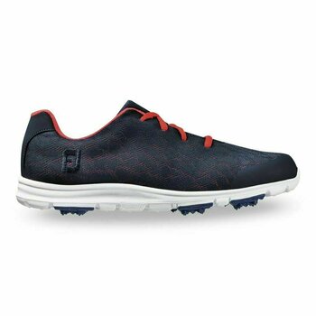 Pantofi de golf pentru femei Footjoy Enjoy Albastru marin/Papaya 38,5 - 1