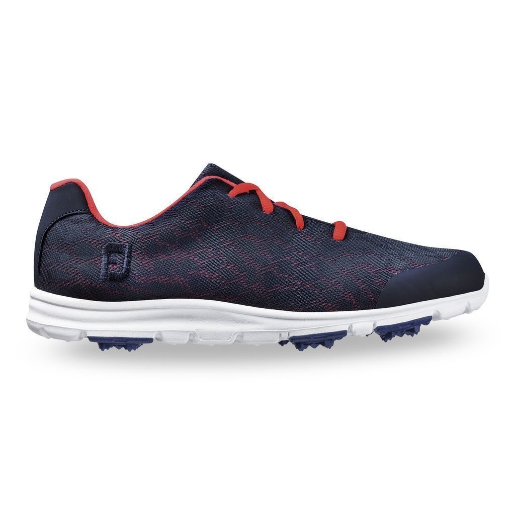 Pantofi de golf pentru femei Footjoy Enjoy Albastru marin/Papaya 38