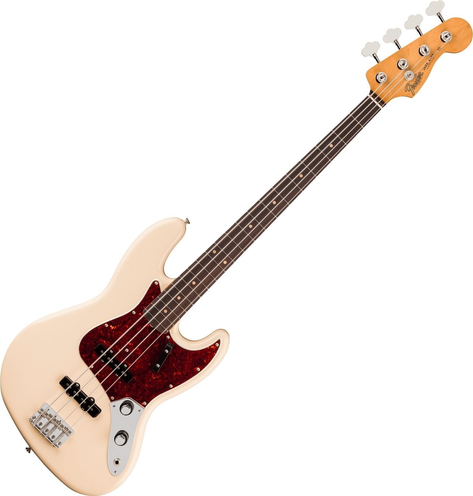 Baixo de 4 cordas Fender Vintera III Early '60s Jazz Bass RW Olympic White Baixo de 4 cordas