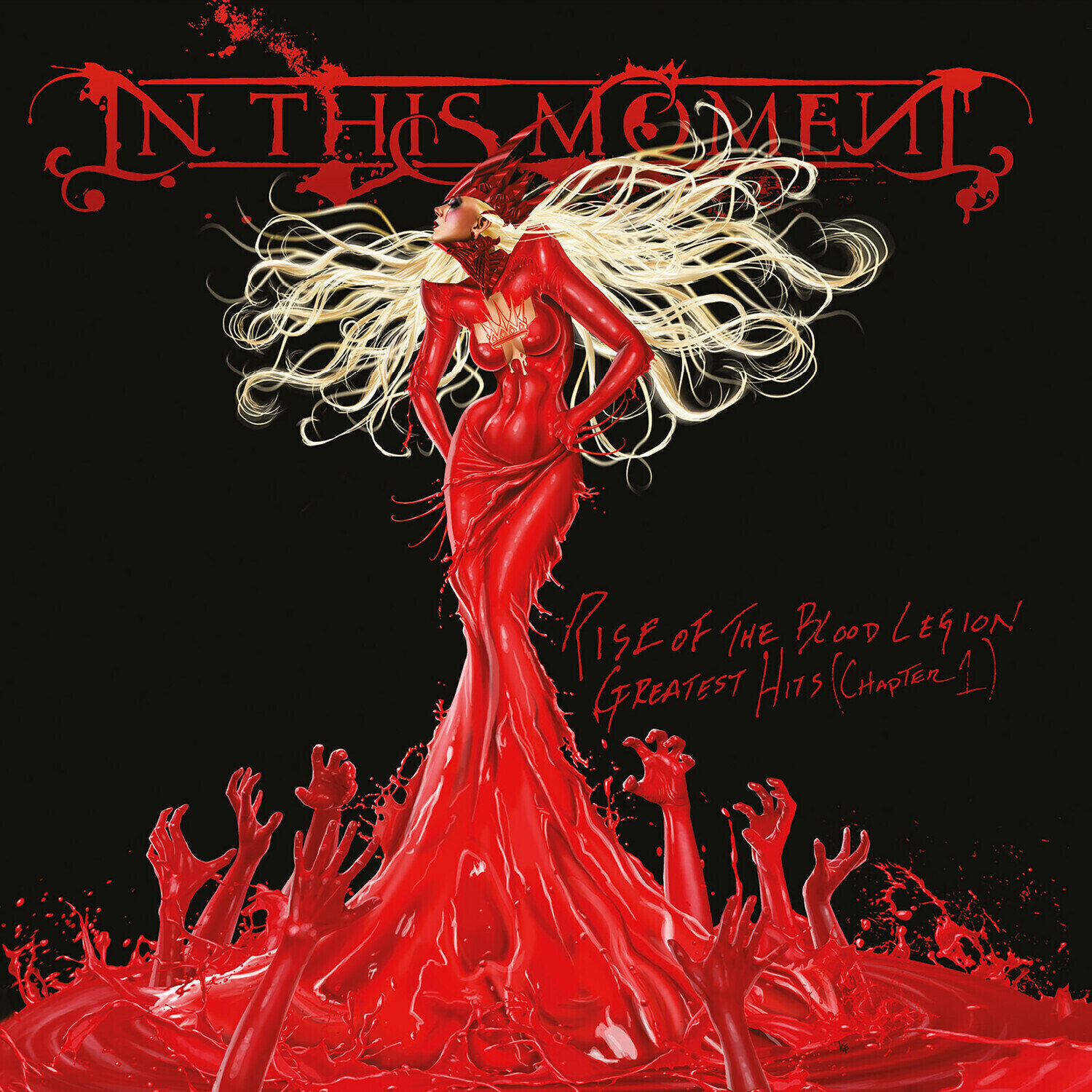 LP In This Moment - Rise Of The Blood Legion: Greatest Hits Chapter 1 (Indie Exclusive) (10th Anniversary/Limited Edition) (Gatefold) (Strawberry Jam Swirl Coloued) (2 LP)