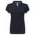Polo Shirt Footjoy Smooth Pique with Pin Dot Print Womens Polo Shirt Navy/Grey XS