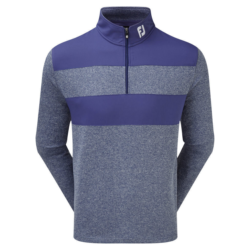 Риза за поло Footjoy Flat Back Rib and Woven Chill-Out Mens Pullover Twilight L
