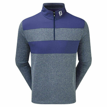 Poolopaita Footjoy Flat Back Rib and Woven Chill-Out Mens Pullover Twilight L - 1