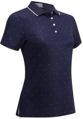 Callaway Chevron Polka Dot Womens Polo Shirt Peacoat XS Callaway Chevron Polka Dot Womens Polo Shirt Peacoat XS