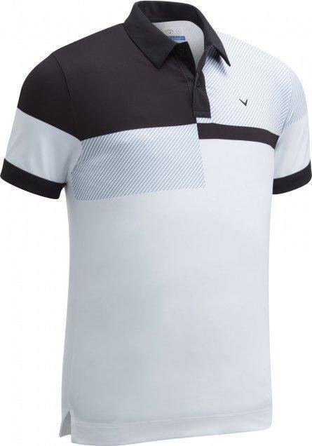 Polo-Shirt Callaway Shoulder & Chest Block Weiß 2XL