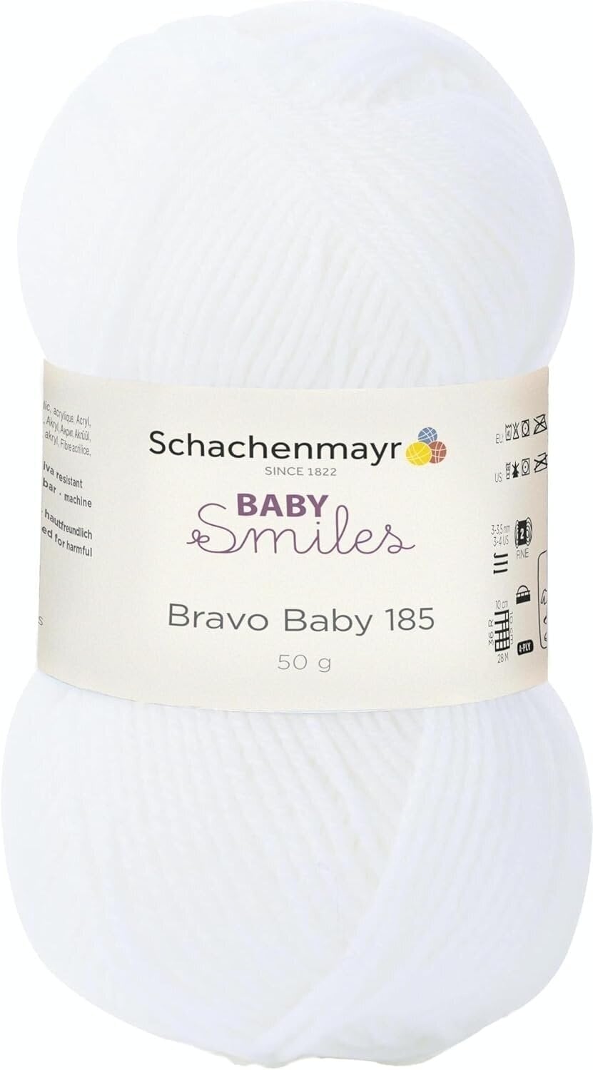 Knitting Yarn Schachenmayr Bravo Baby 185 1001 Knitting Yarn
