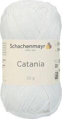 Fil à tricoter Schachenmayr Catania 00106  White Fil à tricoter