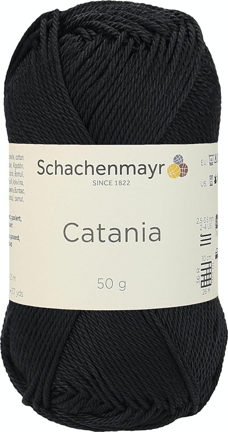 Pletací příze Schachenmayr Catania 00110 Black Pletací příze